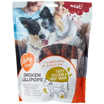 Afbeelding van Duvoplus Speelgoed Voor Dieren Hond Meat! Kippenlollies 400gr ± 15st