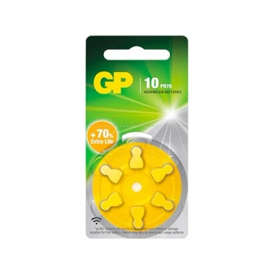Afbeelding van GP Batteries Batterij voor hoortoestel ZA10 1.4 V 6 stuk(s) Zink lucht PR70
