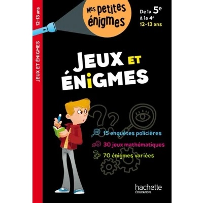 Image de Jeux et énigmes de la 5e à 4e Cahier vacances 2025
