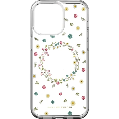 Afbeelding van iDeal of Sweden Hoesje Geschikt voor iPhone 15 Pro Max ClearCase Design Meerkleurig / Petite Floral
