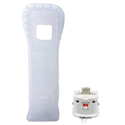Afbeelding van OSTENT Motionplus Motion Plus siliconen hoes, compatibel met Nintendo Wii controller, wit