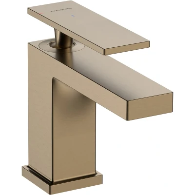 Afbeelding van hansgrohe Tecturis E ééngreeps wastafelkraan 80 CoolStart met trekwaste Brushed Bronze