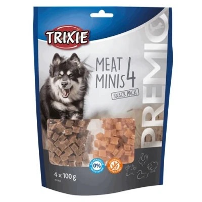 Afbeelding van Trixie Premio Vlees Minis Kip / Eend Rund Lam 4X100 GR