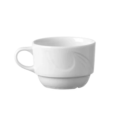 Afbeelding van Hendi Koffiekop Versterkte Randen Hotelporselein 0,17L Wit