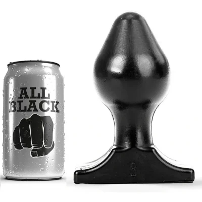Afbeelding van All Black René Butt Plug 8 cm