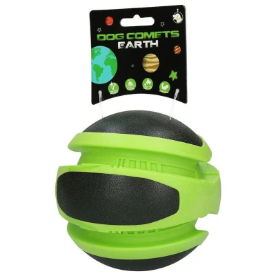 Afbeelding van Dog Comets Ball Earth Hondenspeelgoed Ø 14 cm Groen