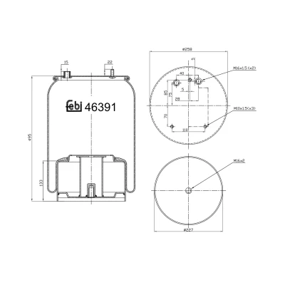 Afbeelding van Febi Bilstein Veerbalg 46391