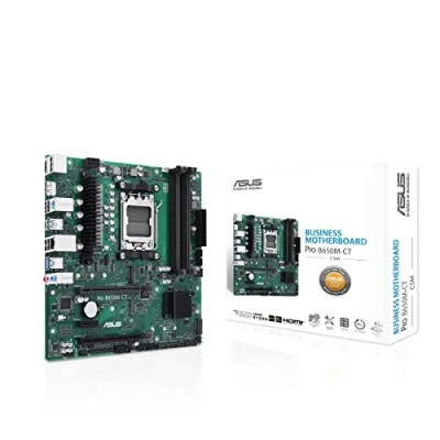 Afbeelding van ASUS PRO B650M CT CSM, AMD, Socket AM5, AMD Ryzen™ 3, 5, 7, Ryzen 9 7th Gen, DDR5 SDRAM, 128 GB