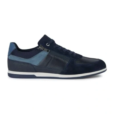 Afbeelding van Geox Renan Sneakers laag, Heren, Maat: 46, Blau Leer