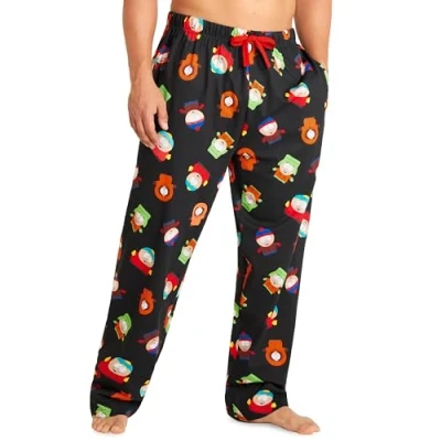 Afbeelding van South Park Pyjamabroek voor heren, humor, pyjamabroek, lang, katoen, S 3XL, cadeau idee volwassenen, tieners, Meerkleurig