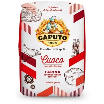 Image de Caputo Farina Cuocco Tipo &#039;00&#039; / 1 paquet de 1000 grammes/Qualité Premium d&#039;Italie/Riche en protéines. 1.00 kg 1000.00 ml