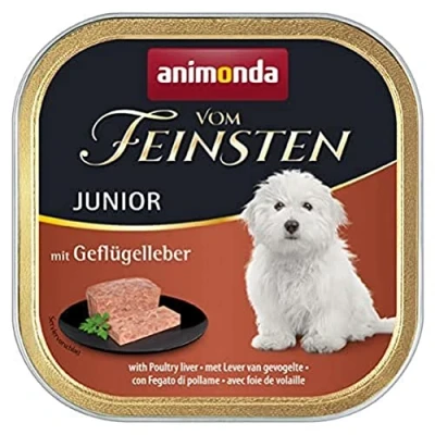 Afbeelding van Animonda Vom Feinsten Junior met gevogelte lever 22 x 150 gr