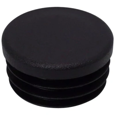 Afbeelding van SKIR&#039;CO Set van 20 ronde buisinzetstukken 38 mm, kunststof hekpaalstoppen, buisstoppers, zwart RAL 9005