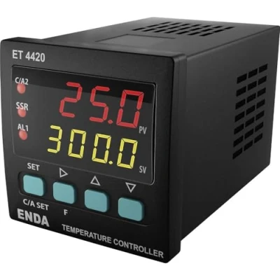 Afbeelding van Enda ET4420 230 PID Temperatuurregelaar Pt100, J, K, T, S, R Relais 2 A, SSR (l x b h) 94 48 mm