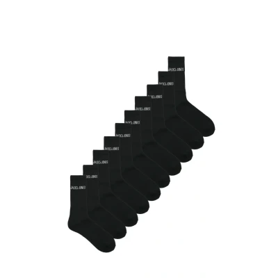 Afbeelding van Jack &amp; Jones Junior Cregen Tennis 10 pack Sokken voor kinderen, Maat: 38 43, Black xblack
