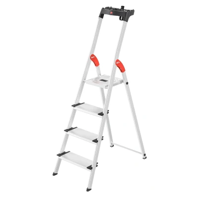 Afbeelding van Hailo L80 aluminium huishoudtrap 4 tredes
