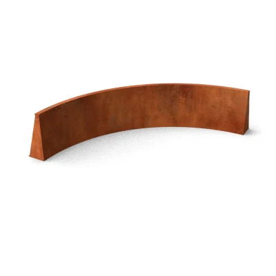 Afbeelding van Fronta Keerwanden cortenstaal binnenbocht L150 x B150 H20 cm Geroba