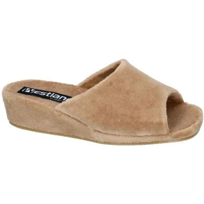 Afbeelding van Westland by Josef Seibel Marseille Muiltjes, Dames, Maat: 37, Champagner Textiel