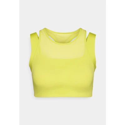 Afbeelding van The North Face Refina Double Layer BRA Sportbh met medium support, Dames, Maat: 32, Sulphur spring green