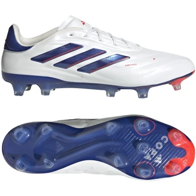 Afbeelding van adidas Performance COPA PURE 2 Elite FG Voetbalschoenen met kunststof noppen, Heren, Maat: 42, Footwear white/lucid blue/solar red Leer/ synthetisch