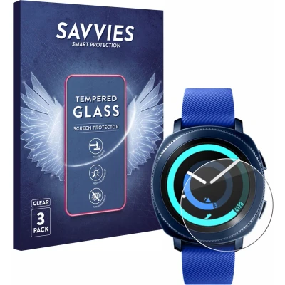 Afbeelding van Savvies Glas Screenprotector voor Samsung Gear Sport Gehard Beschermglas 9H (3 Stuks)