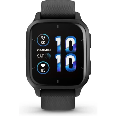 Afbeelding van Garmin Venu Sq 2 Music Zwart (Zwarte Siliconenband)