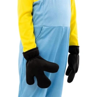 Afbeelding van Funidelia Minions handschoenen voor meisjes en jongens, cartoon, minions, films bioscoop, accessoires kinderen, verkleedaccessoires, zwart