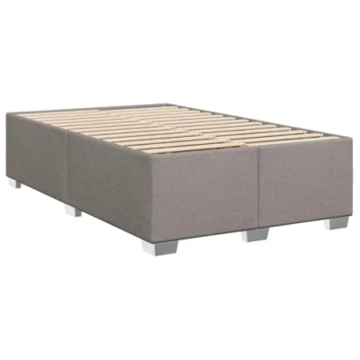 Afbeelding van vidaXL Bedframe stof taupe 120x190 cm