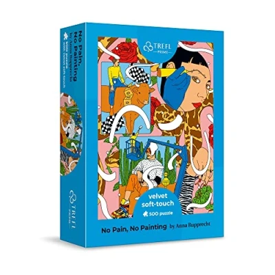 Afbeelding van Trefl Prime UFT Velvet Soft Touch puzzel: geen pijn, verf 500 elementen, fluwelen bekleding, unieke afbeeldingen, posterset, voor volwassenen en kinderen ouder dan 10 jaar.