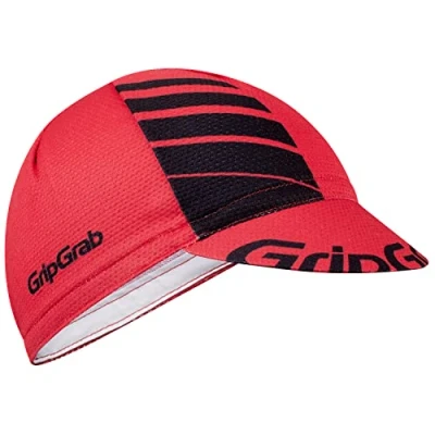 Afbeelding van GripGrab Lightweight Zomer Fietspet Mesh Cycling Cap Retro Fietsmuts UV Bescherming Helmmuts Rood/Zwart Unisex Maat M/L (57 63 cm)