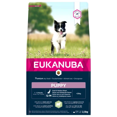 Afbeelding van Eukanuba Puppy Small &amp; Medium Breed Lam Hondenvoer 2.5 kg