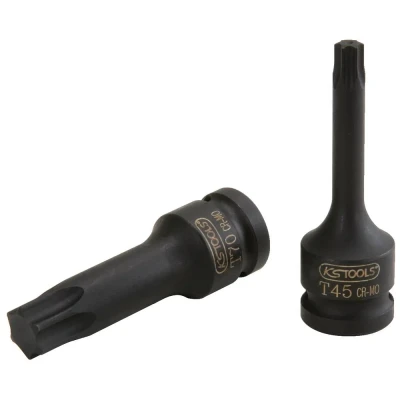 Afbeelding van KS TOOLS 911.0922 Steeksleutelelement ISO1174, DIN3121 T80 Chroom Molybdeenstaal Torx