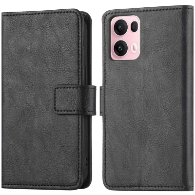 Afbeelding van imoshion Hoesje Geschikt voor Oppo Reno 13 Pro Luxe Bookcase Zwart