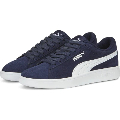 Afbeelding van PUMA Smash 3.0 Sd Jr Sneakers, uniseks, kinderen, Navy Wit