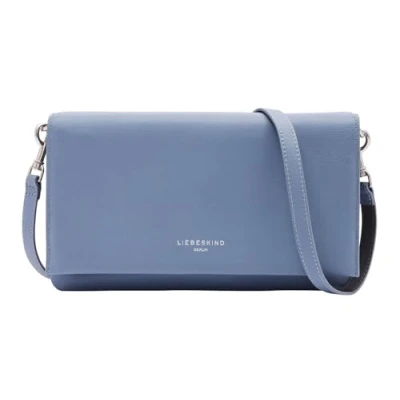 Afbeelding van LIEBESKIND BERLIN Leren Schoudertas Koppeling Elouise Clutch Crossbody Cornflower Lichtblauw