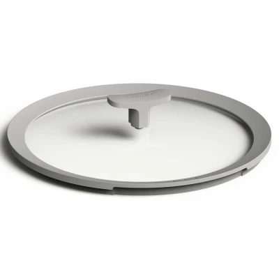 Afbeelding van LEO Glazen deksel Balance Moonmist Ø 28cm Grijs