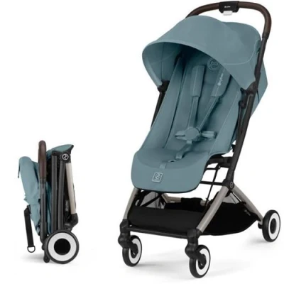 Image de Poussette ultra compacte et confortable ORFEO 4 roues Stormy Blue