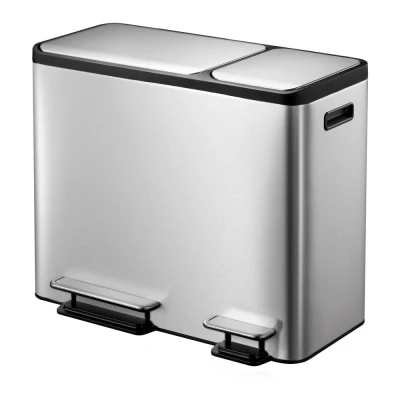 Afbeelding van EKO EcoCasa Step Bin 30 + 15 liter mat/rvs
