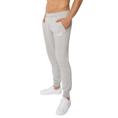 Afbeelding van PUMA Statement Deluxe Edition Joggingbroek van katoen, grijs.