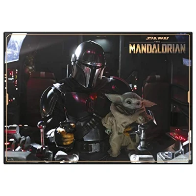 Afbeelding van Grupo Erik bureauonderlegger Star Wars, The Mandalorian, Grogu Child, voor kinderen, 34 x 49 cm