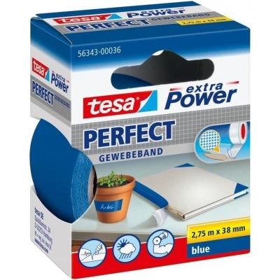 Afbeelding van Plakband Tesa textiel 38mmx2.75m blauw