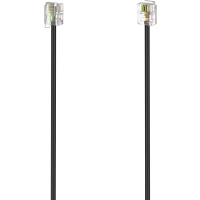 Afbeelding van Hama Modulaire Kabel Stekker 6P4C 3 M Zwart