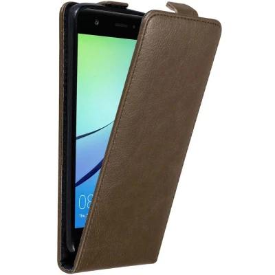 Afbeelding van Cadorabo Hoesje geschikt voor Huawei NOVA in KOFFIE BRUIN Beschermhoes flip design Case Cover met magnetische sluiting
