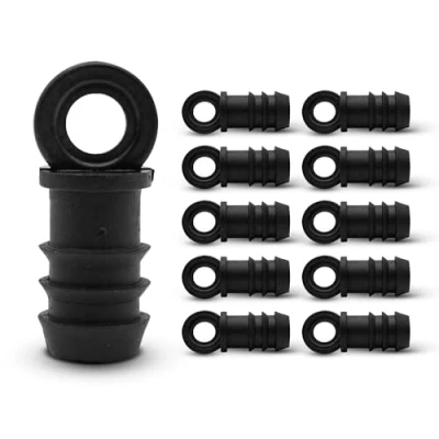 Afbeelding van DOJA Barcelona Druppelslangeindkappen 12 mm eindkappen 25 stuks Tuinslangopzetstuk voor irrigatiesystemen Irrigatieslangconnector