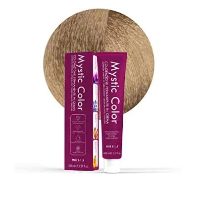 Afbeelding van Capello point Mystic Color Haarverf, formule verrijkt met arganolie en calendula, langdurige permanente kleurcrème, intens lichtblond 9,0, 100 ml