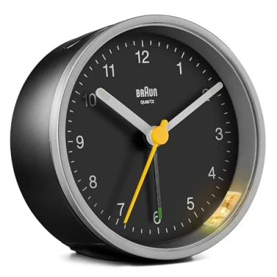 Afbeelding van Braun BC12SB Wekker Analoog Stil uurwerk Zwart Zilverkleurig