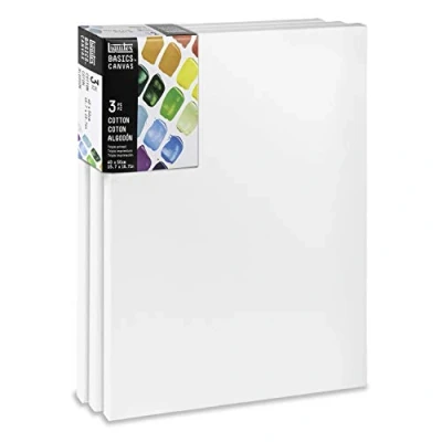 Afbeelding van Liquitex Basics Canvas 40X50cm Pak van 3 stuks