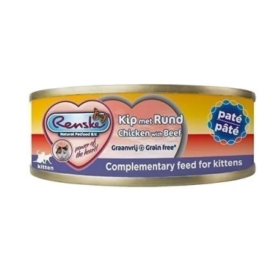 Afbeelding van 24x Renske Vers Kitten Paté Kip Met Rund 70 gr
