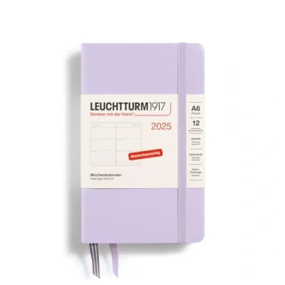 Afbeelding van LEUCHTTURM1917 370550 Zakagenda 2025, zakplanner, DIN A6, zakformaat, paars, Duits