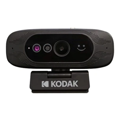 Afbeelding van KODAK Webcam Access Caméra de vidéoconférence HD Professionnelle 1080p Reconnaissance faciale Compatible avec Windows Hello et Couvercle d&#039;objectif confidentialité intégré Solution Plug